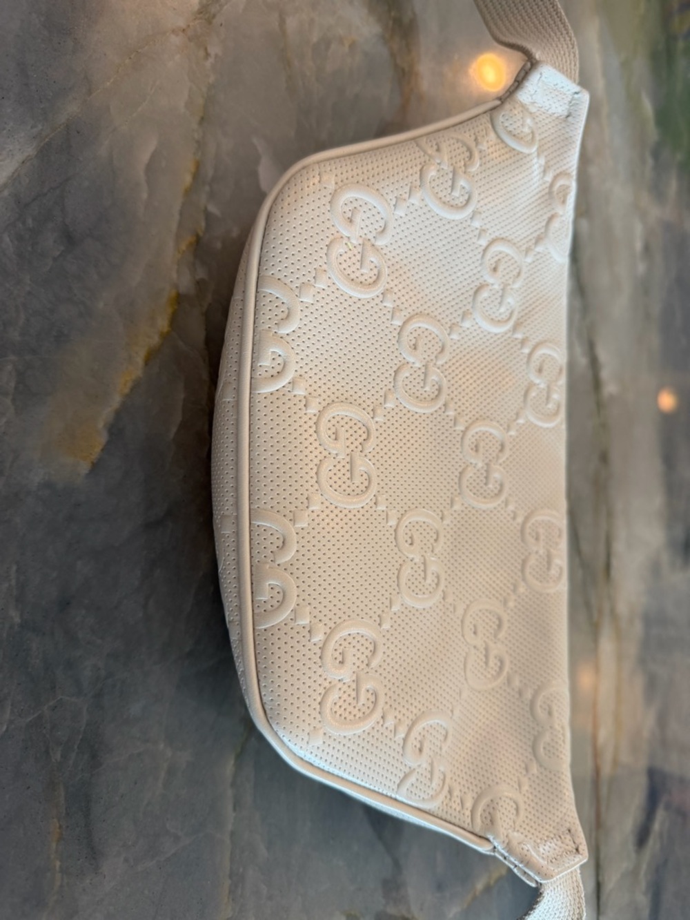Gucci Cream Embossed Monogram Belt Bag

AUTHENTIC
FIRM ON PRICE - Picture 6 of 10